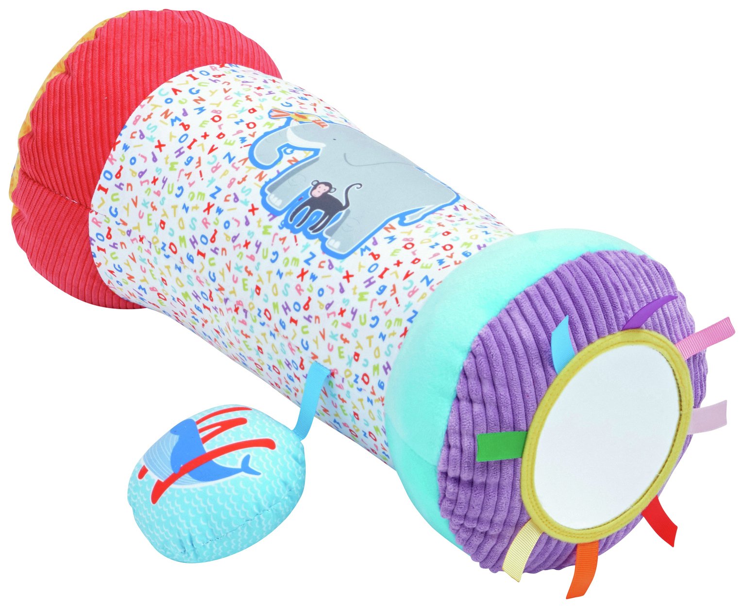 Chad Valley A-Z Animal Tummy Time Roller - Brights A-Z