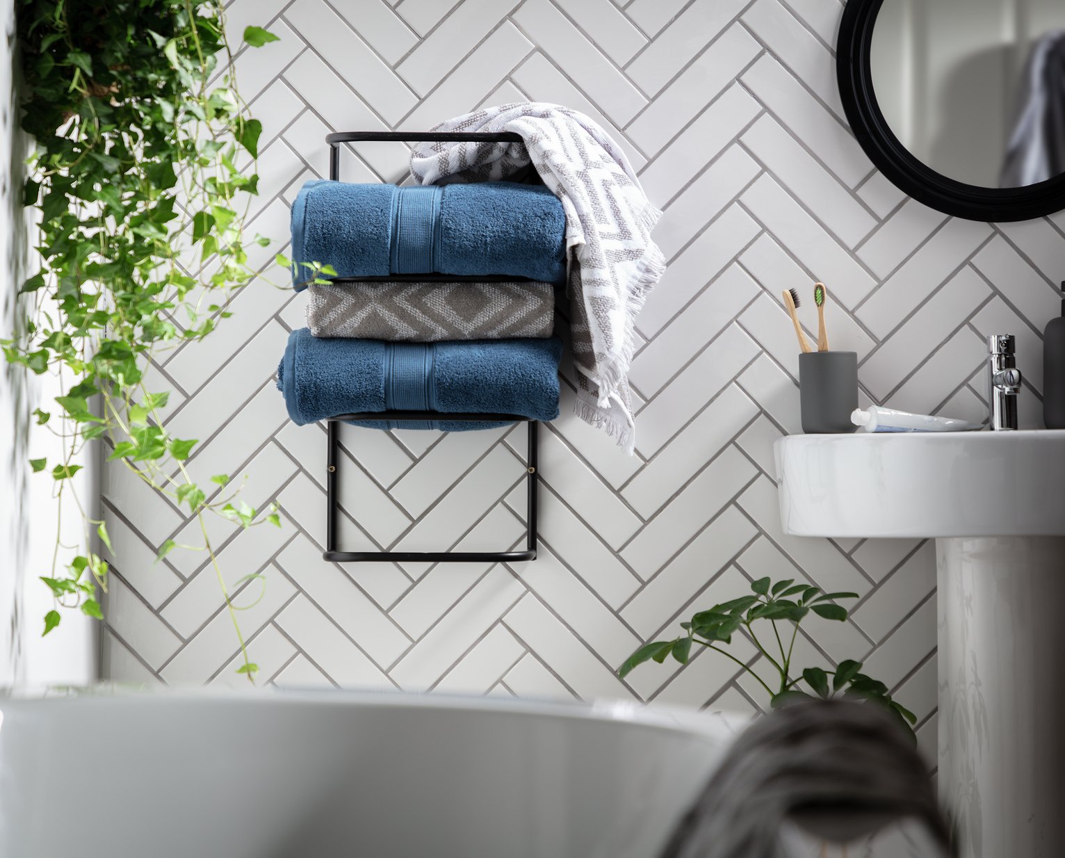 Towel Holder For Bathroom Wall Matte Black Towel Trinidad And Tobago