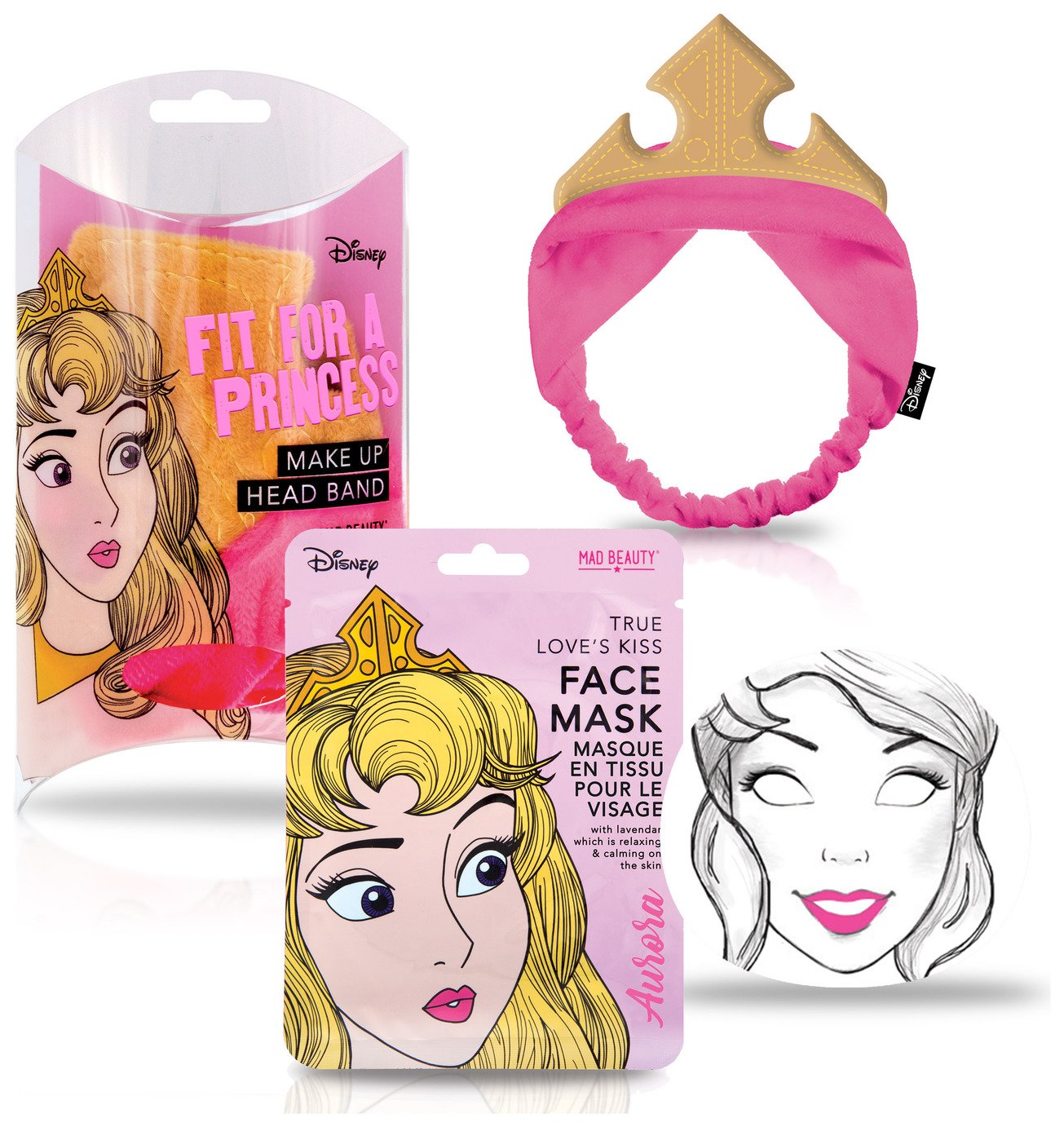 Disney Princess Sleeping Beauty Face Mask Gift Set