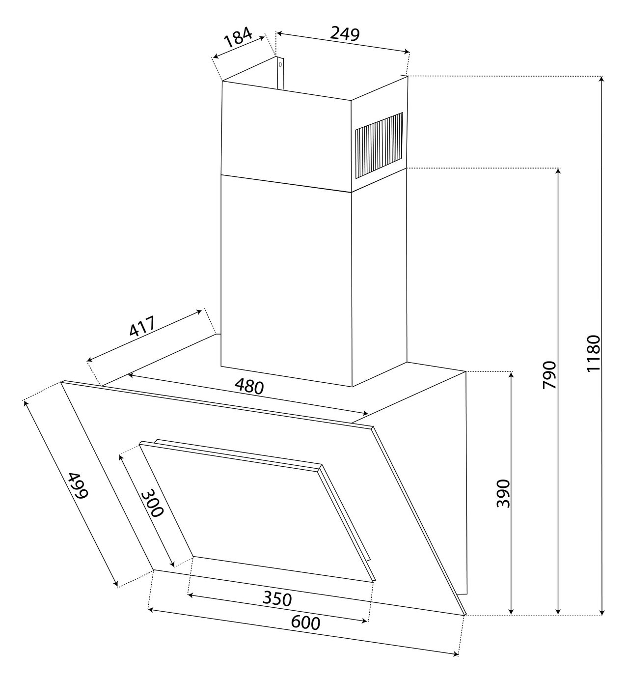 Bush BACH60B 60cm Angular Cooker Hood Review