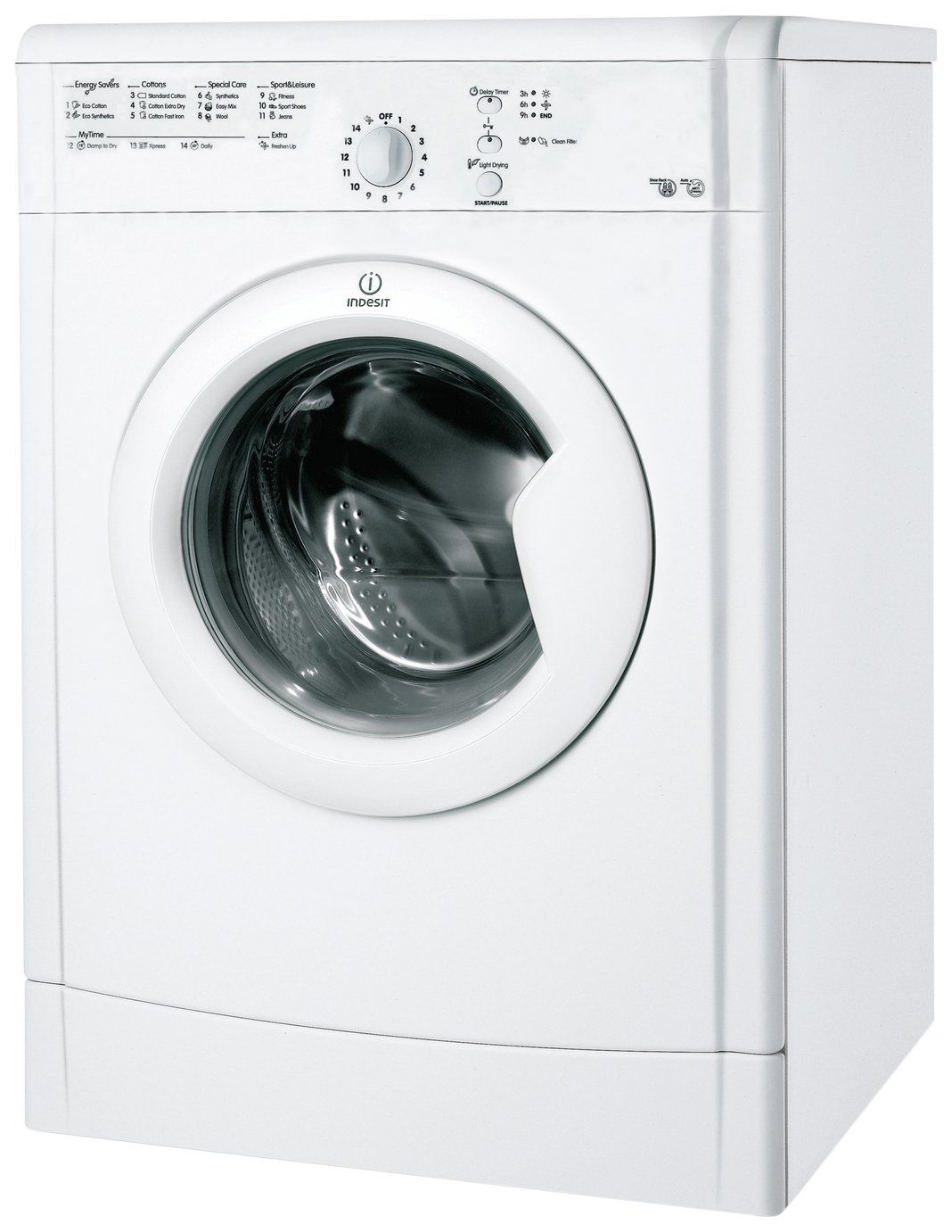 Indesit Ecotime IDVL75BR 7KG Vented Tumble Dryer - White