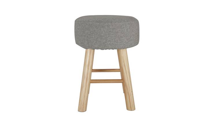 Buy Habitat Sophie Small Fabric Stool Light Grey Footstools Argos