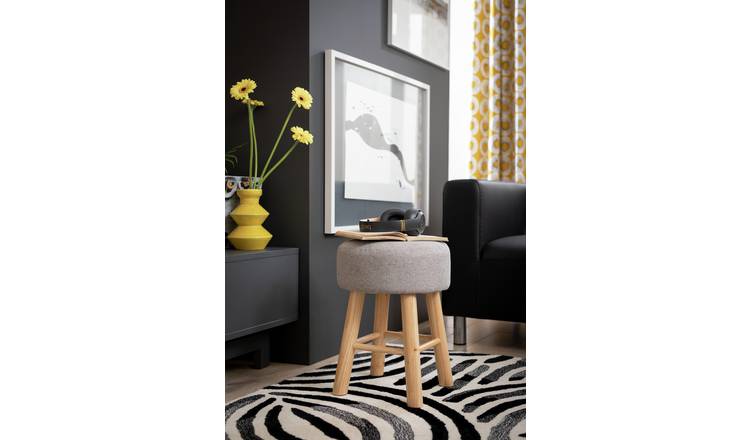 Grey small store stool