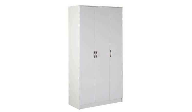 Buy Argos Home Cheval 3 Door Gloss Wardrobe White