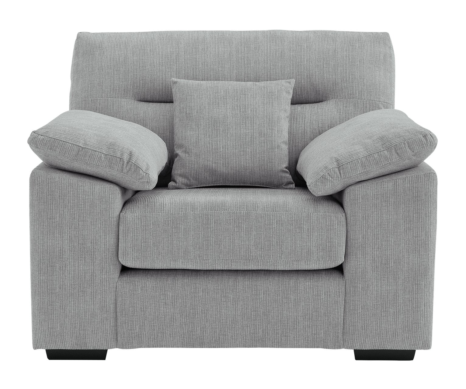 Argos Home Donavan Fabric Armchair - Silver