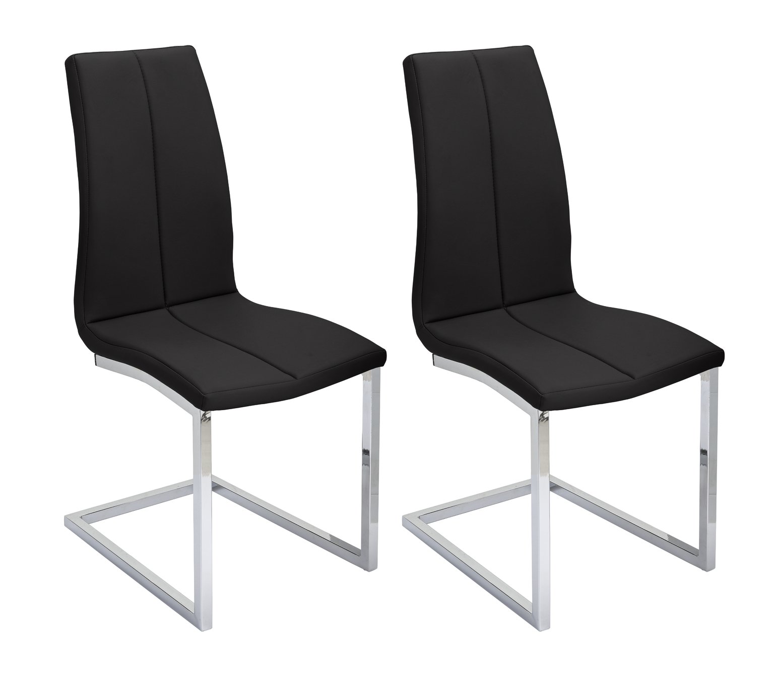 Argos Home Milo Pair of Faux Leather Dining Chairs Review