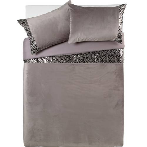 Buy Argos Home Sequin Leopard Print Bedding Set Kingsize