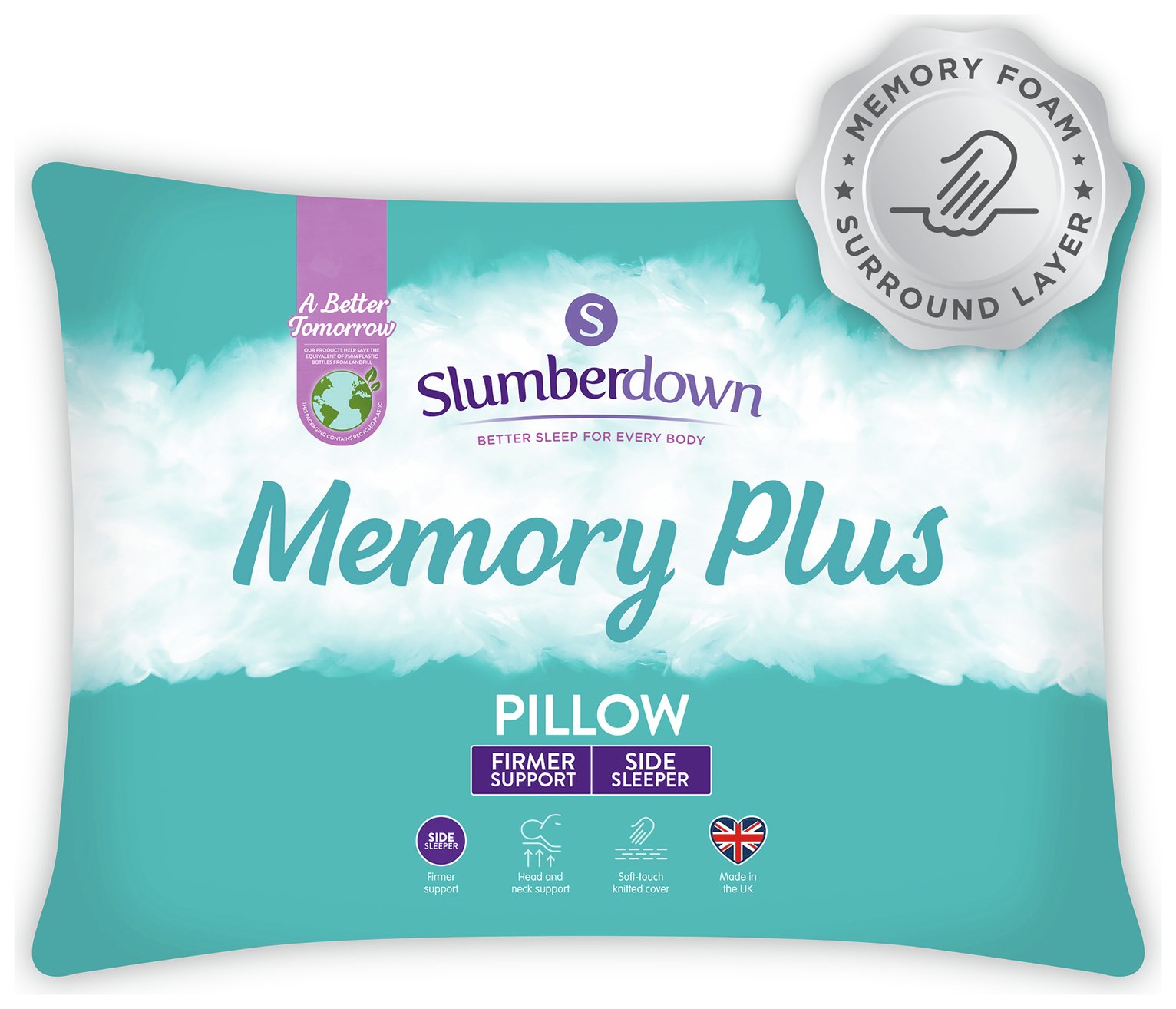 Slumberdown Memory Plus Firm Pillow