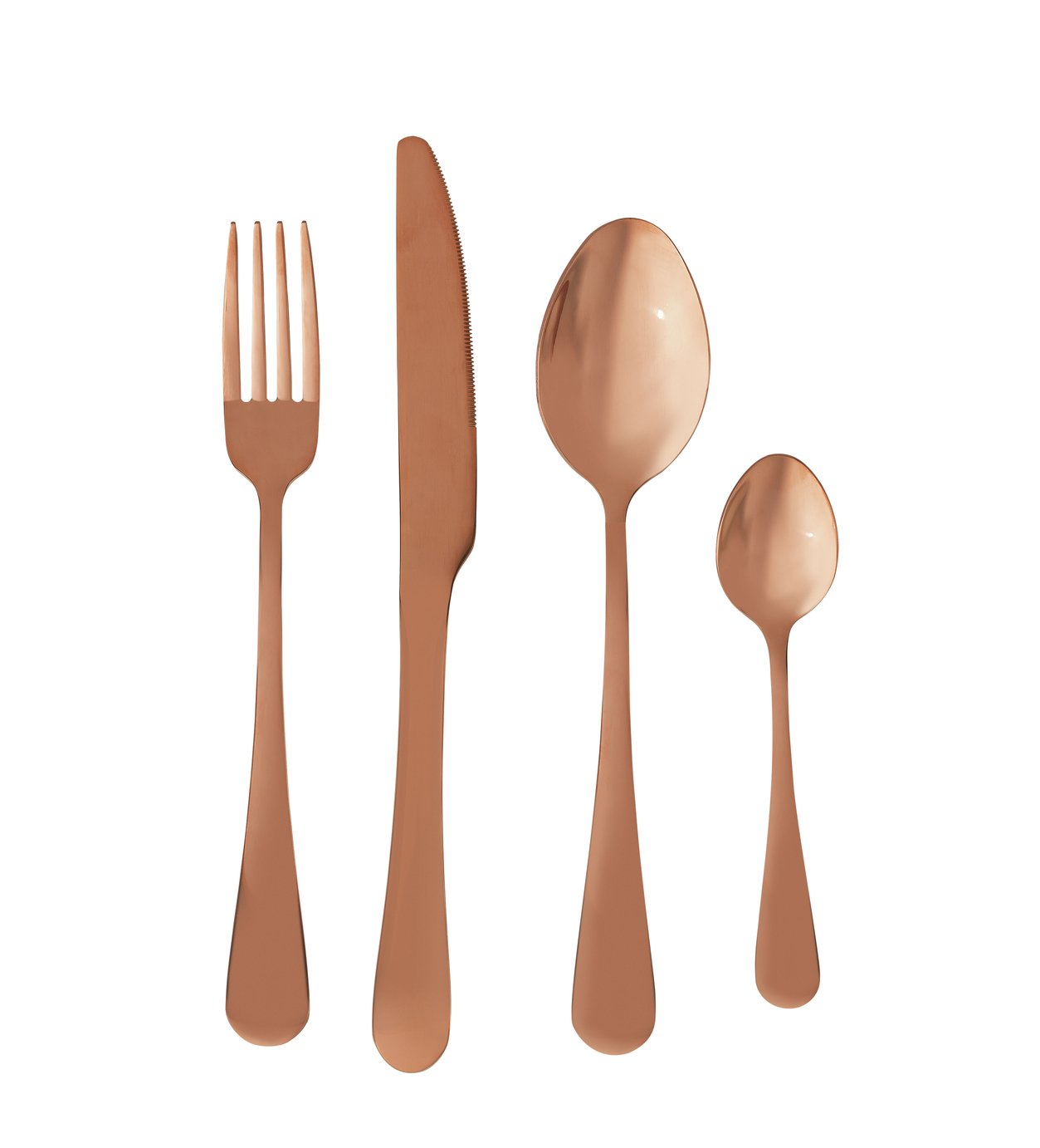 Argos Home 16 Piece Copper Cutlery Set