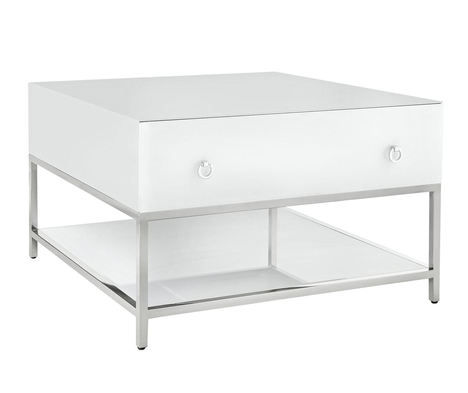 Argos Home Bianco White Glass Coffee Table