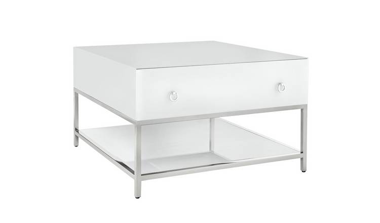 Buy Argos Home Bianco White Glass Coffee Table Coffee Tables