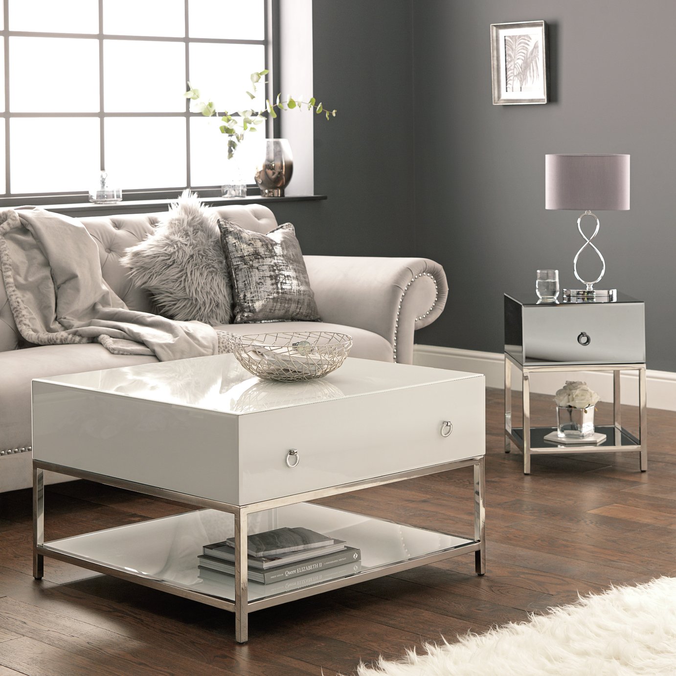 Argos Home Bianco White Glass Coffee Table Review