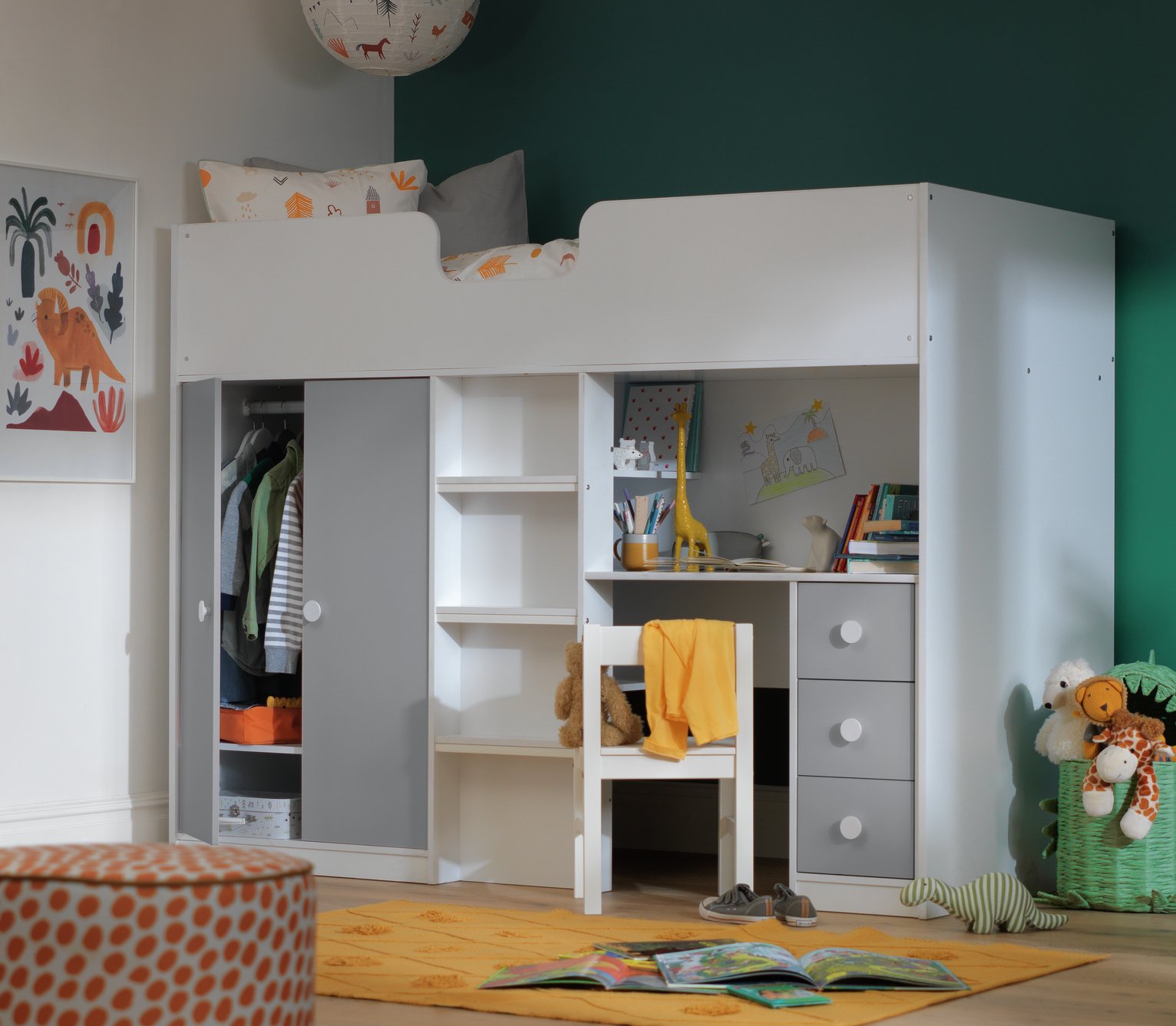 Argos cabin bed with desk discount