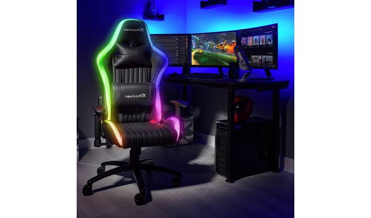 X Rocker Alpha RGB LED eSports Gaming Chair