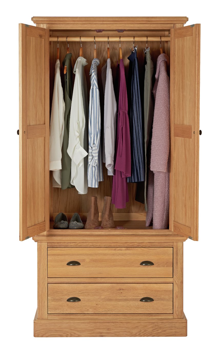 Argos Home Oakham Oak 2 Door 2 Drawer Wardrobe Package Reviews