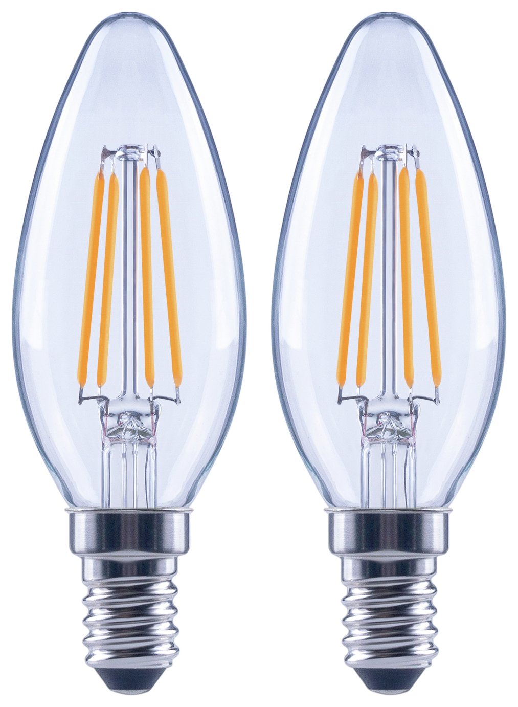 Argos Home 5W LED SES Dimmable Candle Light Bulb - 2 Pack