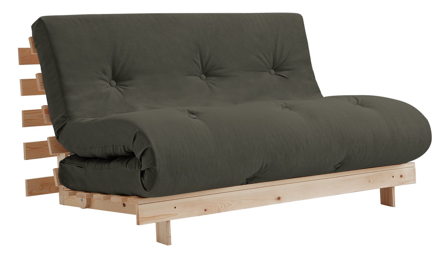 Argos Home Tosa 2 Seater Futon Sofa Bed - Grey