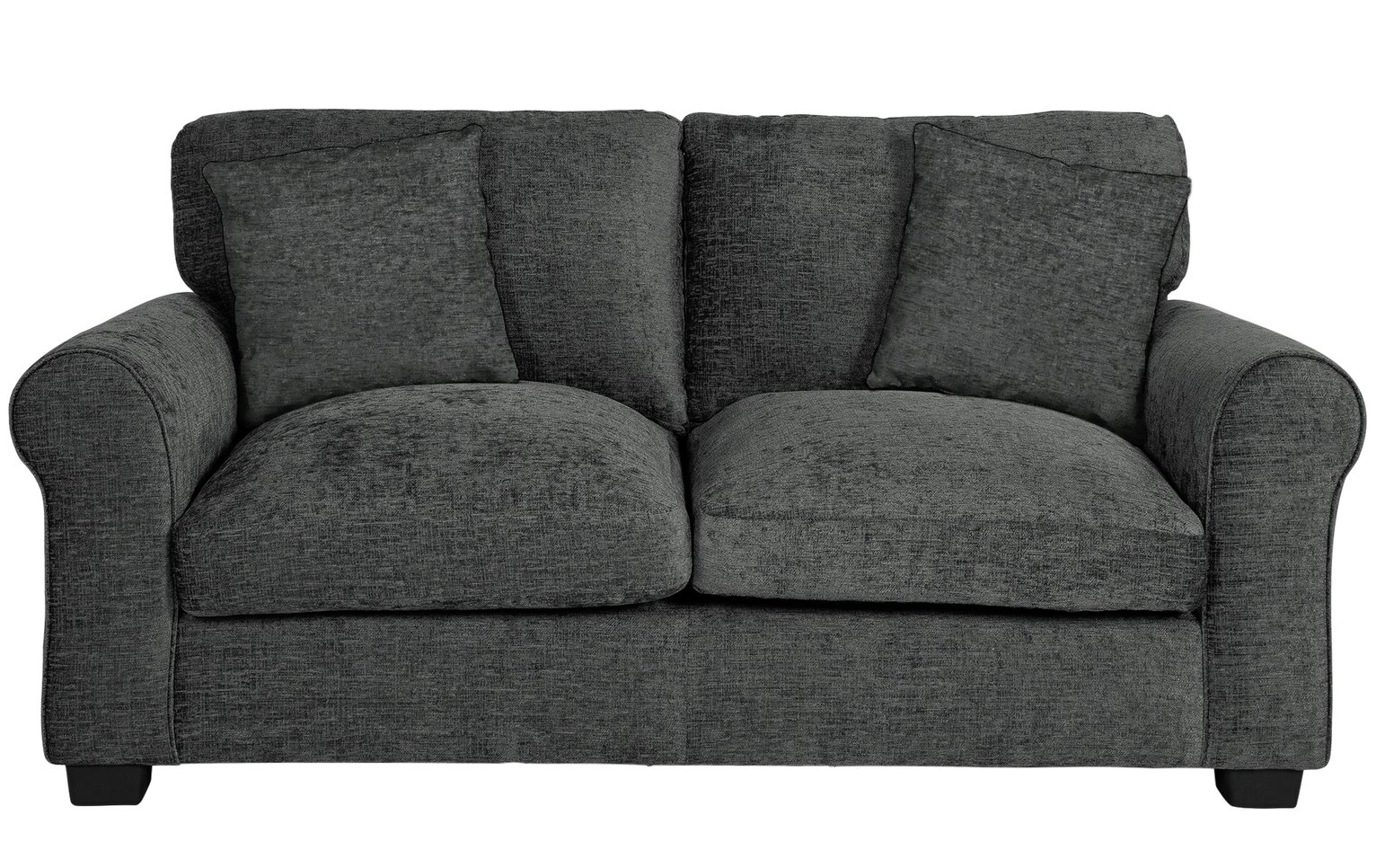 Argos Home Tammy 2 Seater Fabric Sofa - Charcoal.