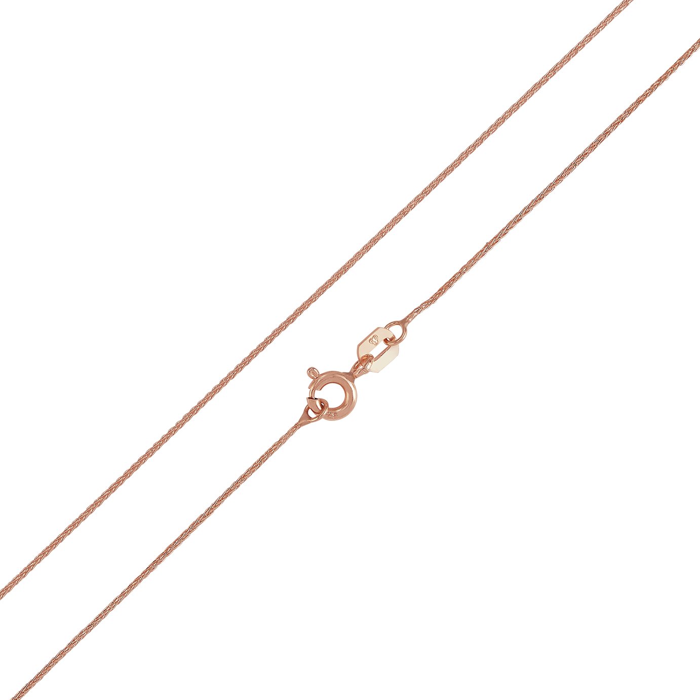 Revere 9ct Rose Gold Spiga 20 Inch Chain Reviews - Updated June 2023