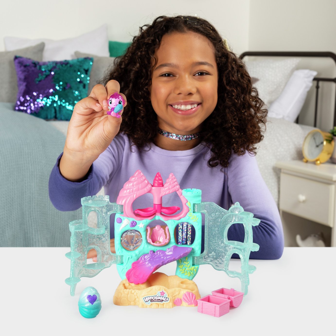 hatchimals coral castle playset