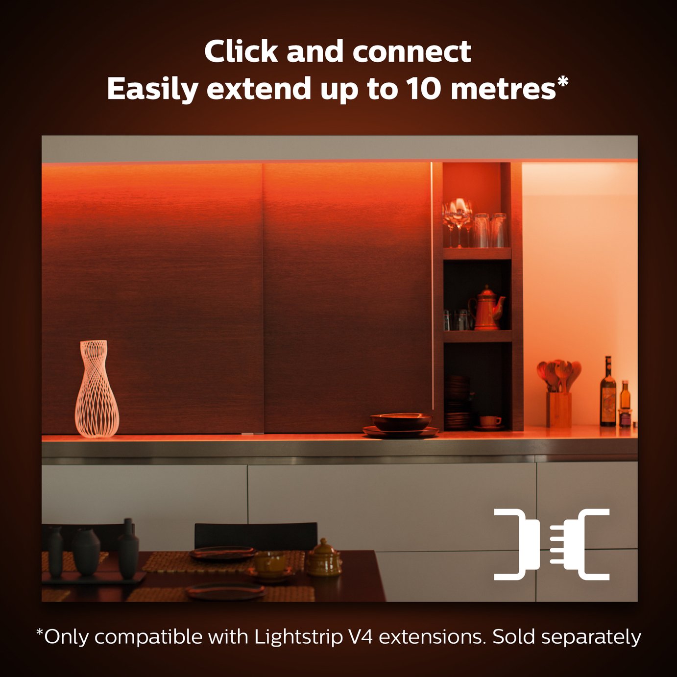 Buy Philips Hue Smart 2m LED Lightstrip Plus 1m Extension Kit