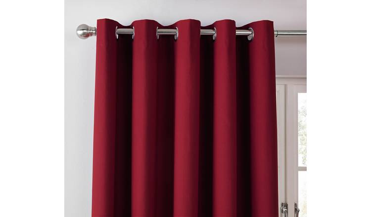 Buy Argos Home Blackout Eyelet Curtains Berry Limited Stock