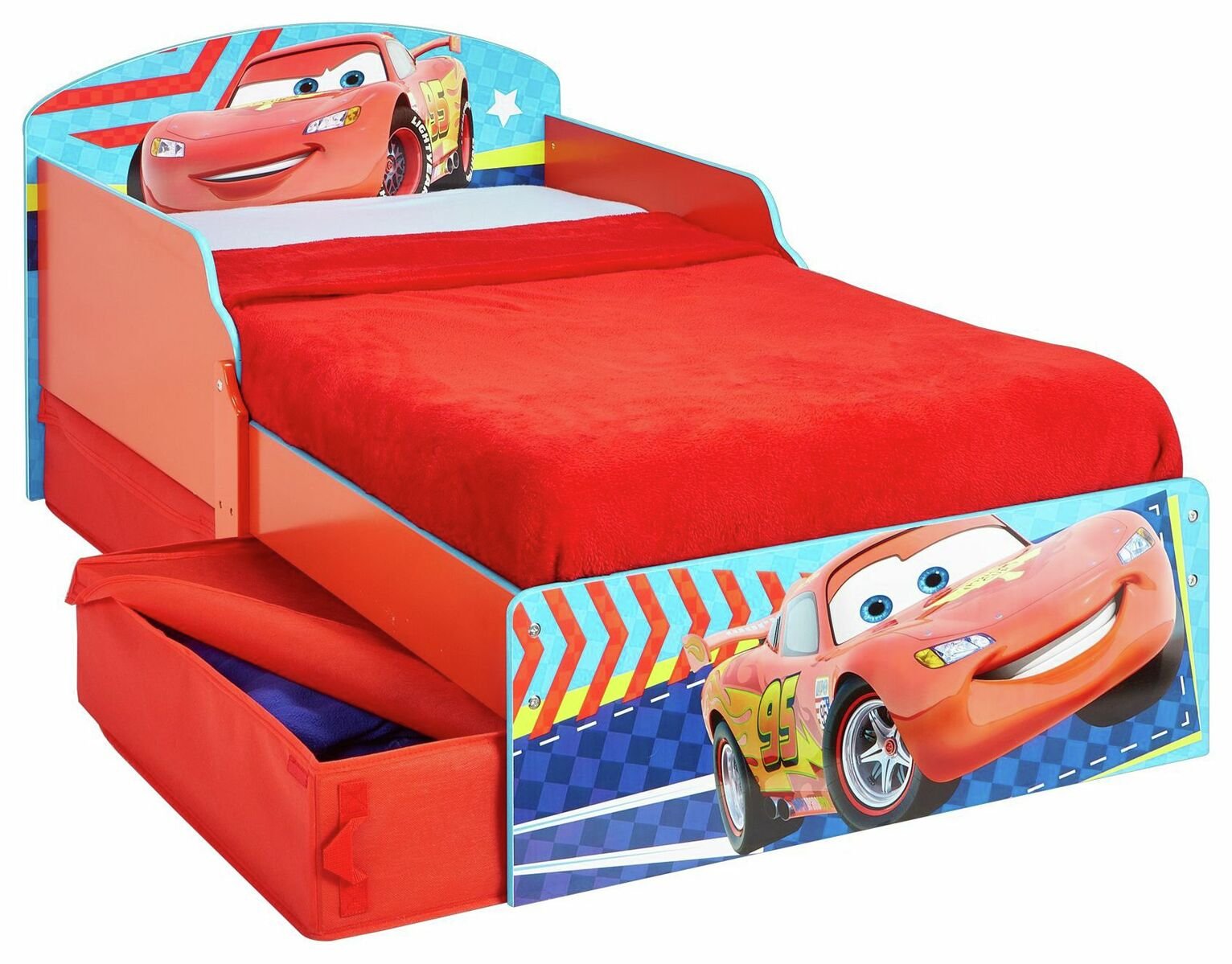 Disney Cars Toddler Bed, Drawers & Mattress Review