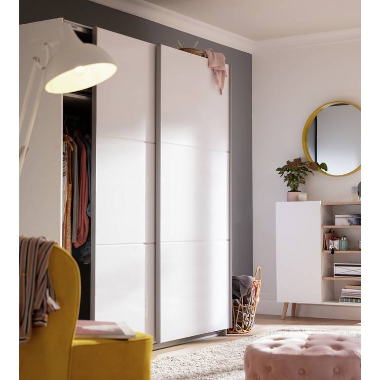 Habitat Holsted White Gloss Large Sliding Wardrobe 0