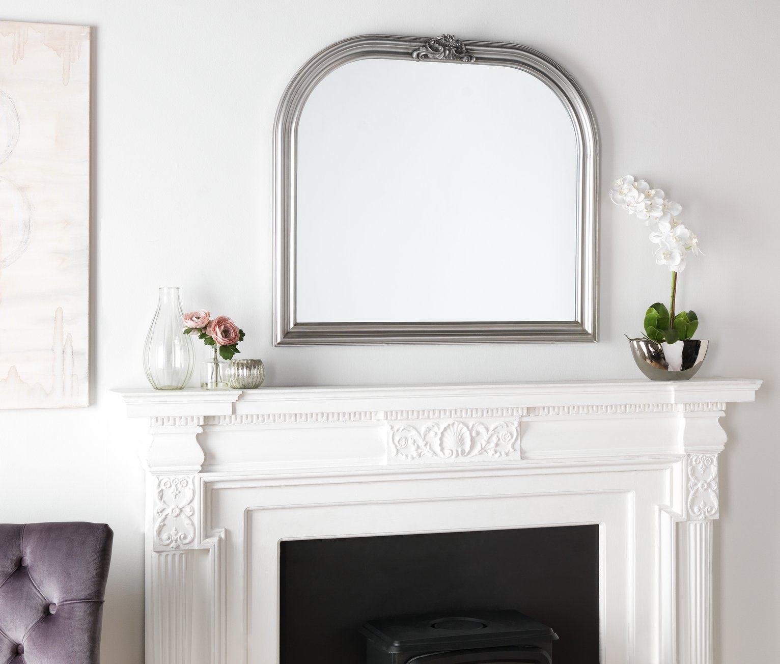 Argos Home Charlotte Ornate Curved Over Mantel Mirror Review