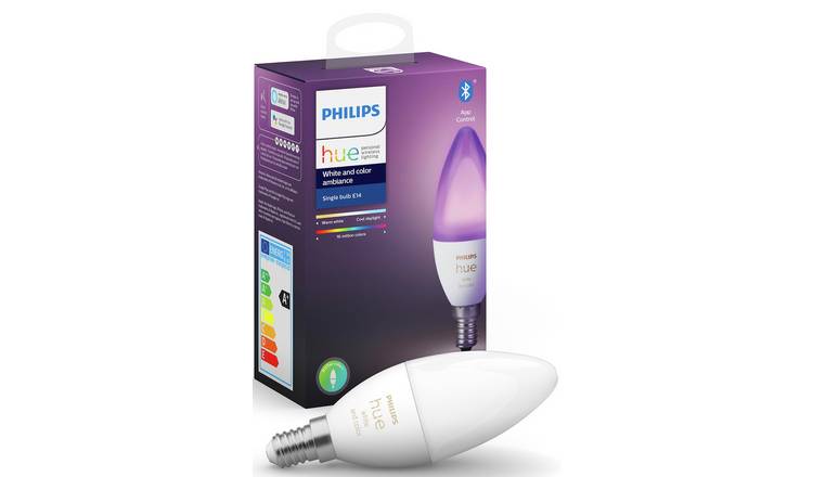 Philips Hue E14 Colour Smart Bulb with Bluetooth