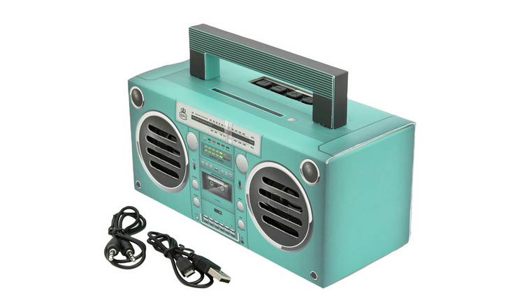 GPO Brooklyn Mini Portable Bluetooth Boombox - Aqua