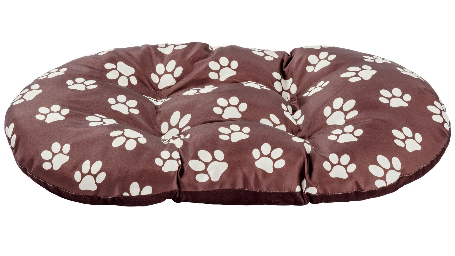 Paw Print Fleece Oval Cushion - Small