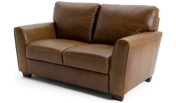 compact leather sofa habitat