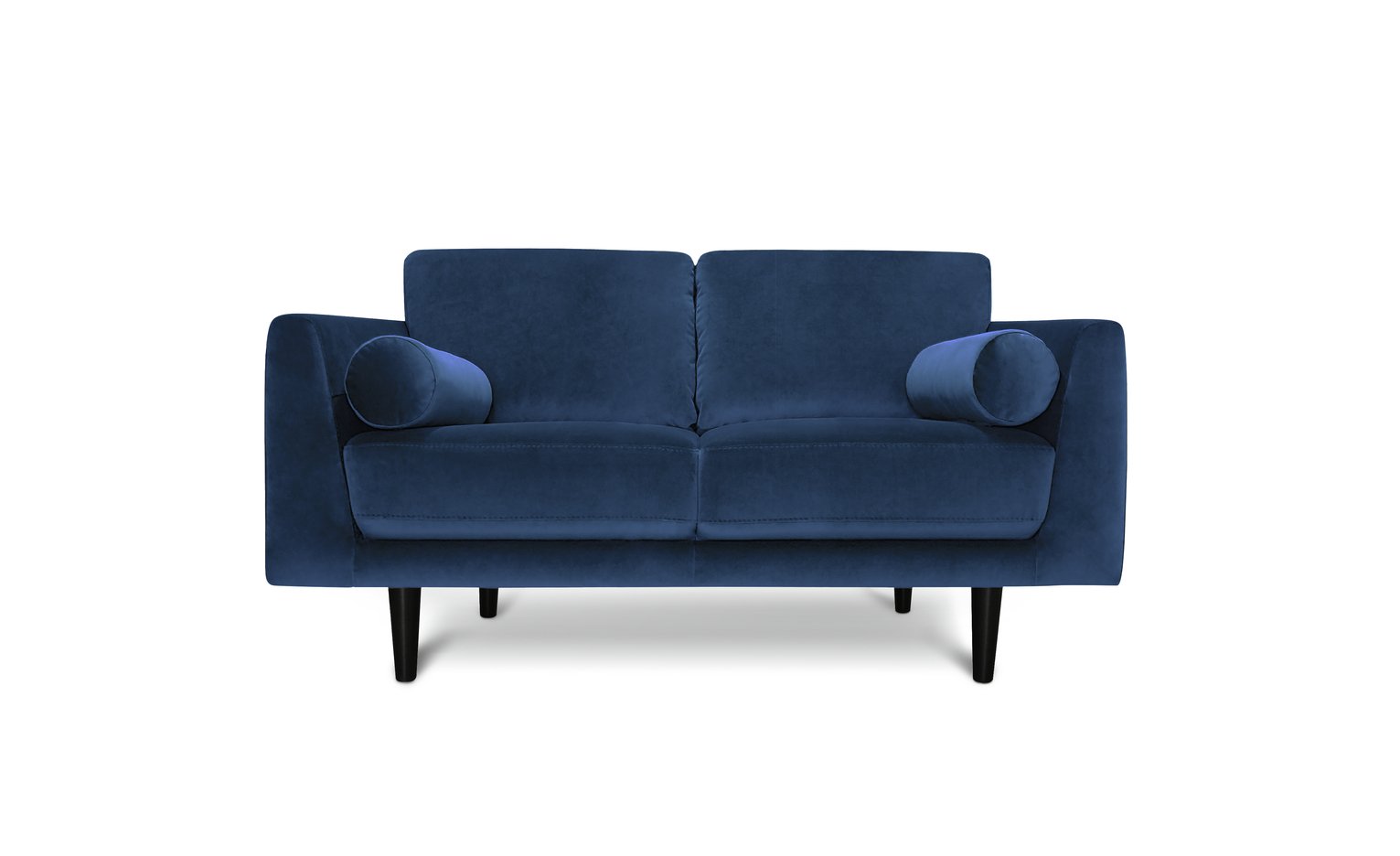 Habitat Jackson 2 Seater Velvet Sofa - Blue
