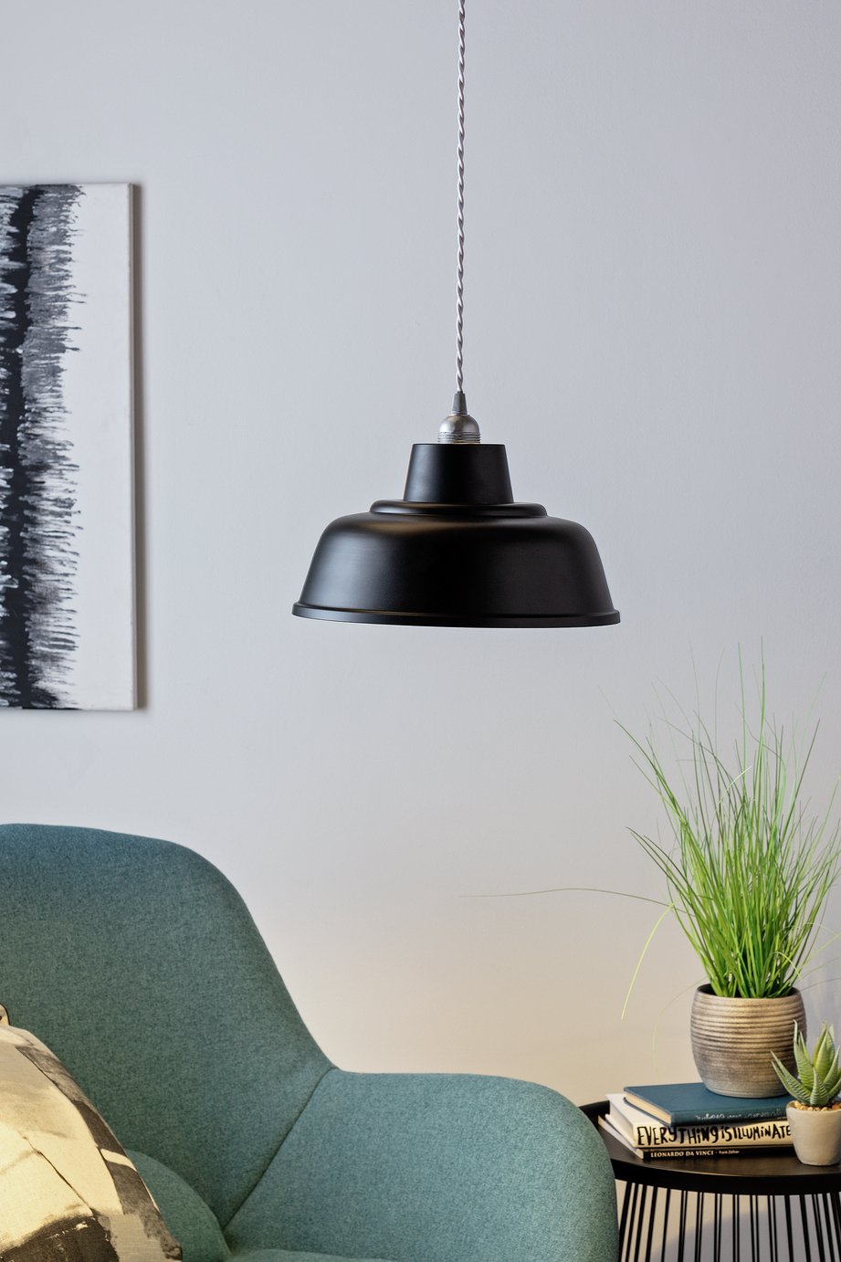 Argos Home Metal Shade - Jet Black