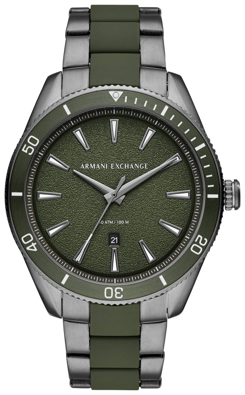 Armani Exchange Men's Gunmetal Bracelet Watch (9186231) | Argos Price ...