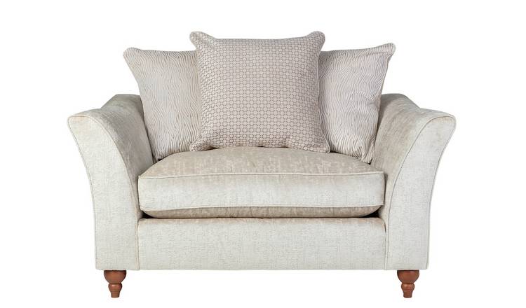 Buy Argos Home Buxton Fabric Cuddle Chair Cream Armchairs