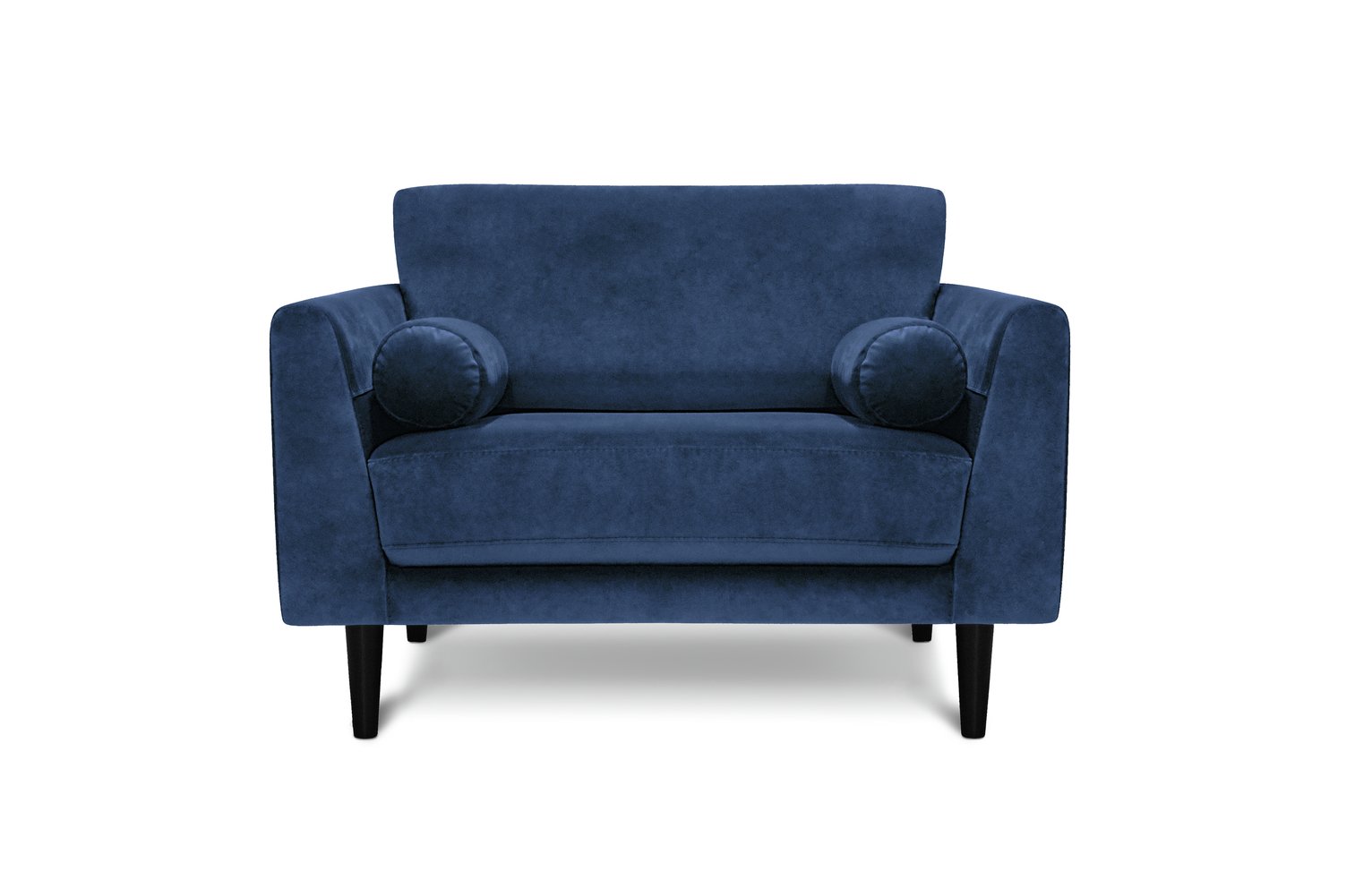 Habitat Jackson Velvet Cuddle Chair - Blue