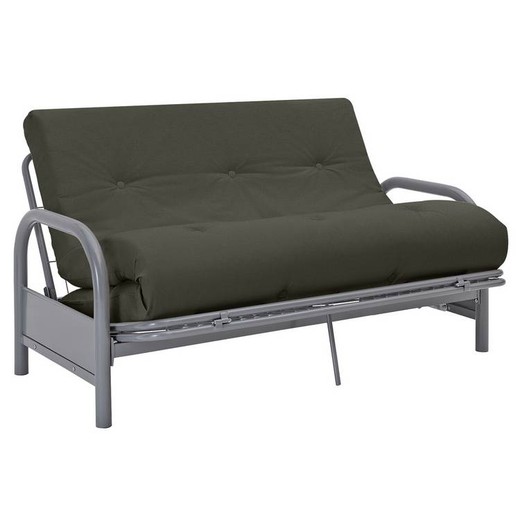 Argos Home Mexico 2 Seater Futon Sofa Bed - Grey 0