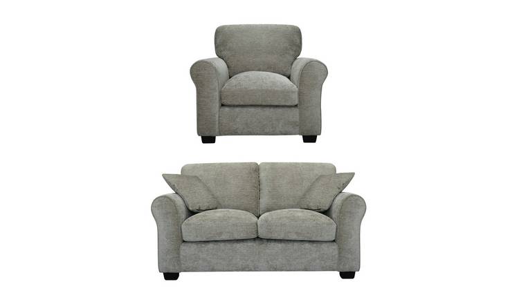 Buy Argos Home Tammy Fabric Chair and 2 Seater Sofa - Mink | Sofa sets