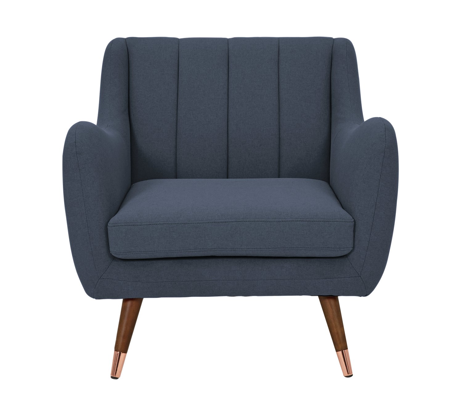 Argos Home Leila Fabric Armchair - Dark Blue