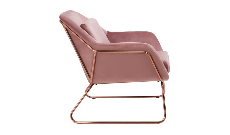 Argos Home Juliette Velvet Accent Chair Teal