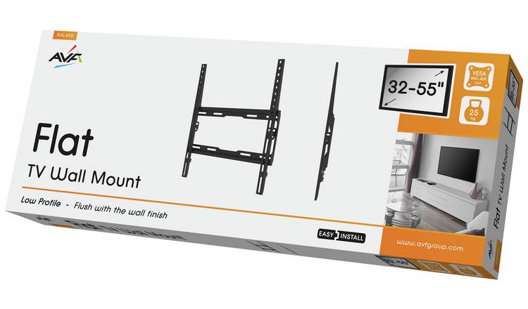 Buy AVF Standard Flat to Wall Up to 55 Inch TV Wall Bracket | TV wall brackets | Argos