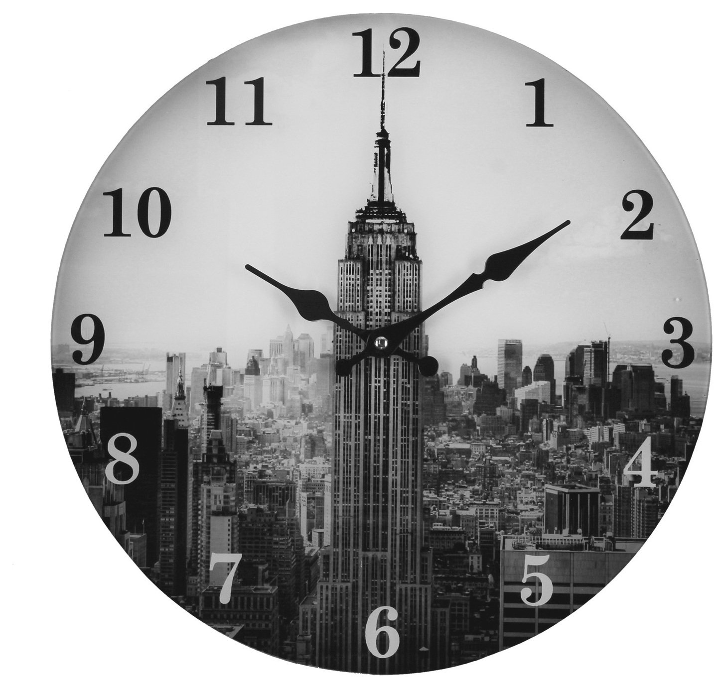 Argos Home New York Skyline Glass Clock