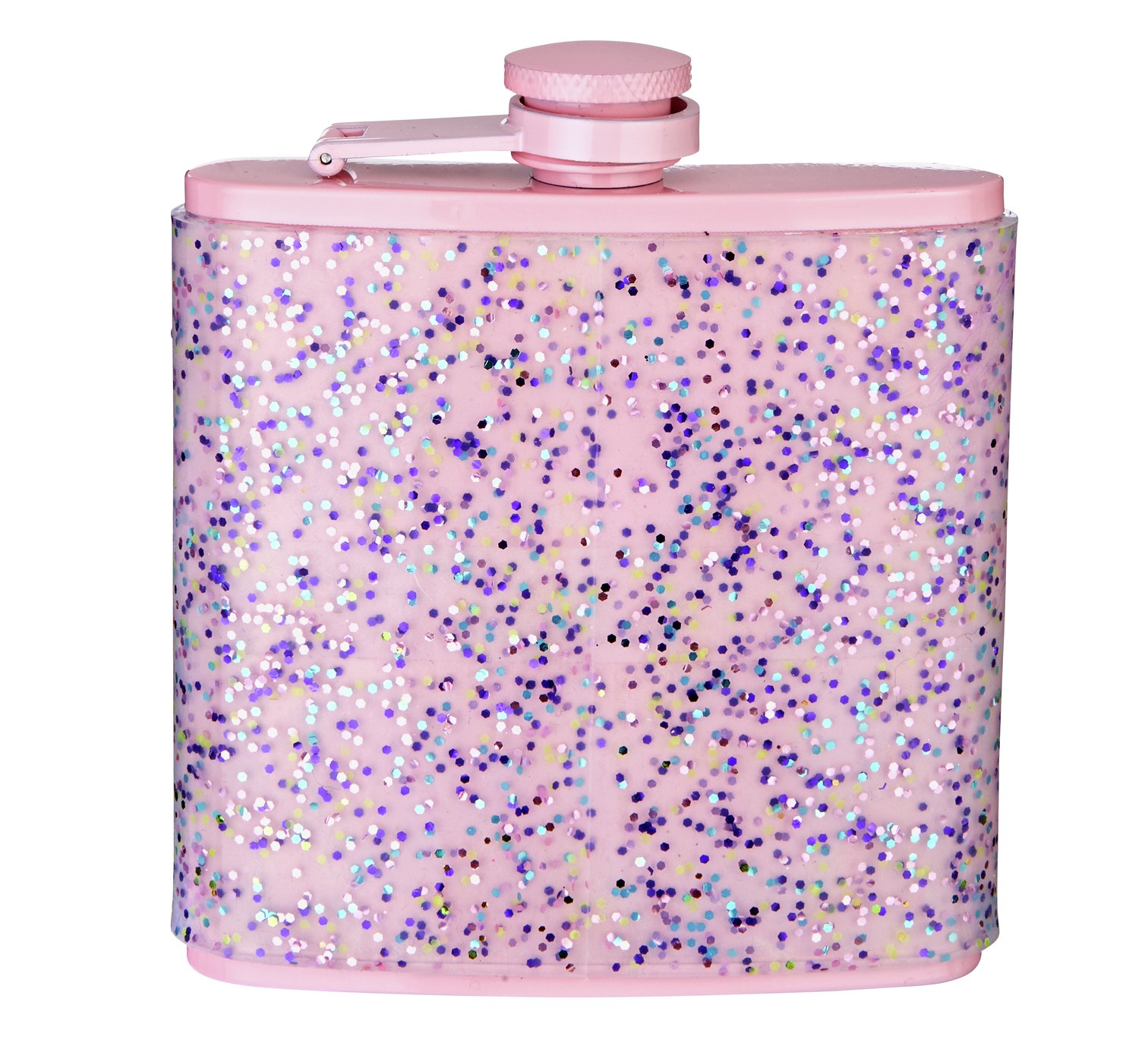Doin it for the Gram Hip Flask with Silicone Glitter Wrap