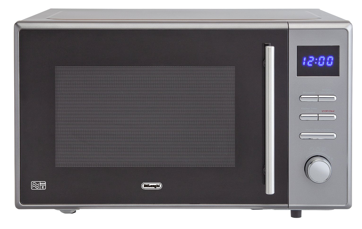 De'Longhi 900W Standard Microwave AC925 - Grey