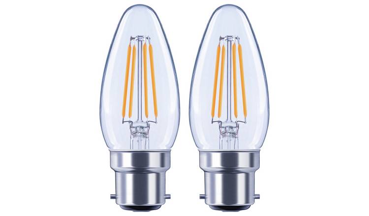 Buy Argos Home 4W LED BC Candle Light Bulb - 2 Pack | Light bulbs | Argos