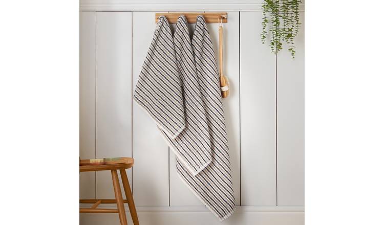 Catherine Lansfield Rice Weave Hand Towel - Grey