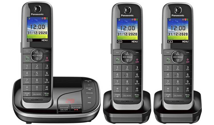 Panasonic KX-TGJ423 Cordless Phone w/ Answer Machine-Triple