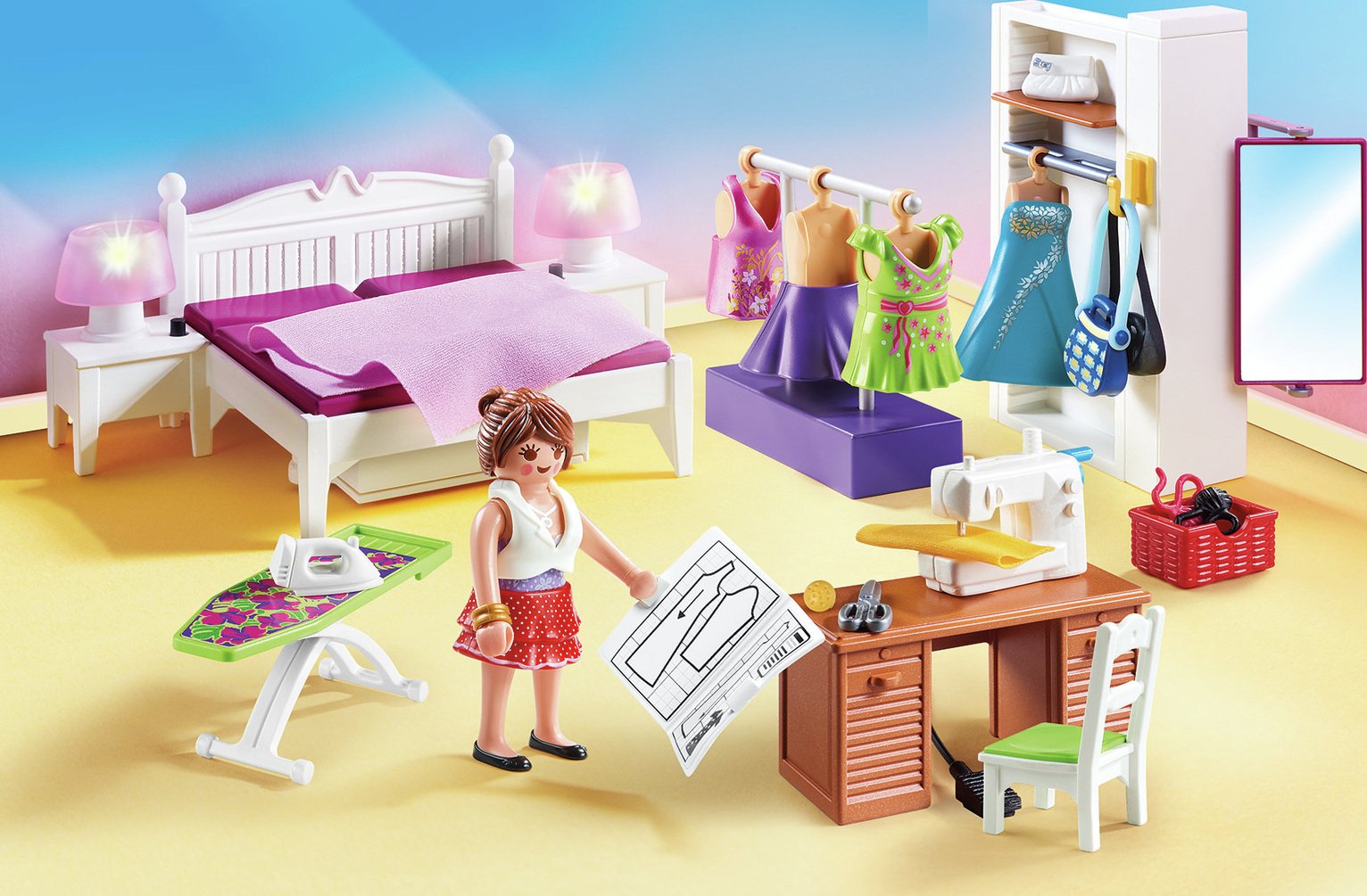 Playmobil 70208 Dollshouse Bedroom Sewing Corner Playset Review